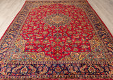 Vintage Sabzevar Hand-Knotted Wool Persian Rug (Size: 255 X 365 CM)